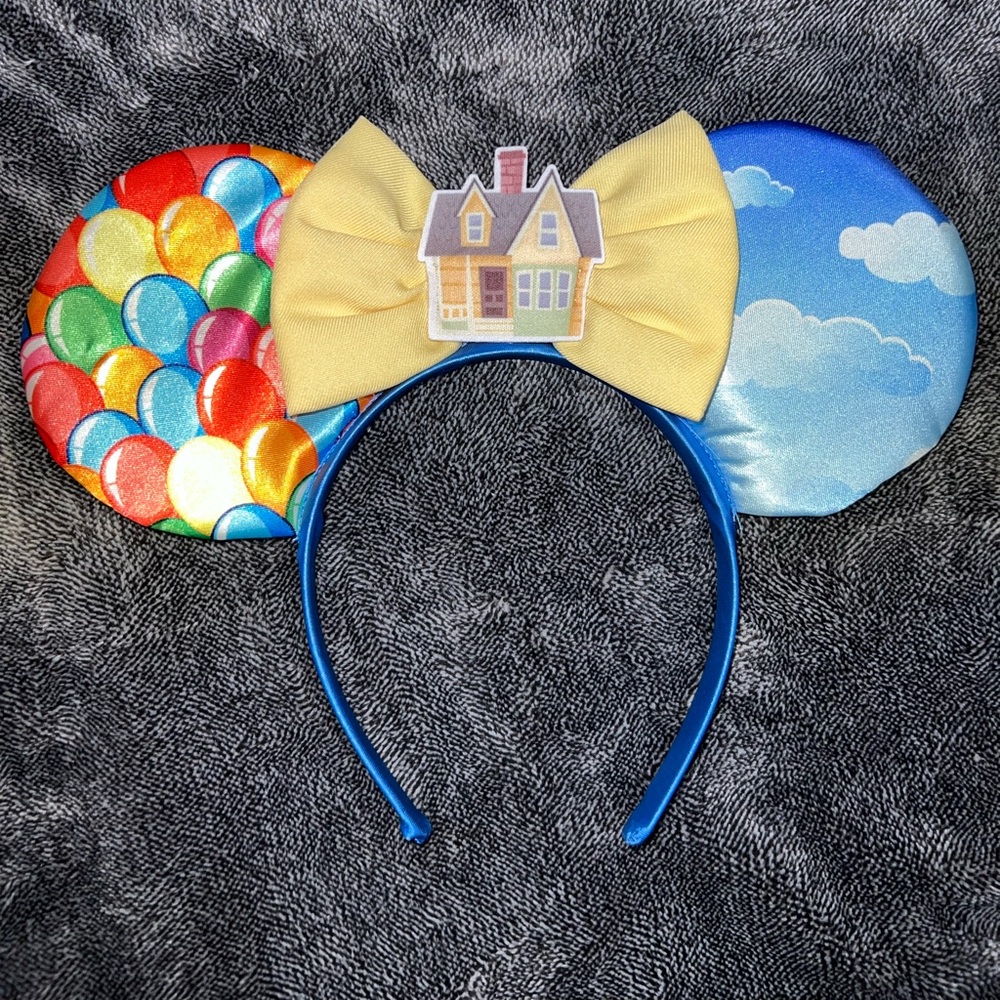 Disney Pixar Up House & Balloon Minnie Ears Headband